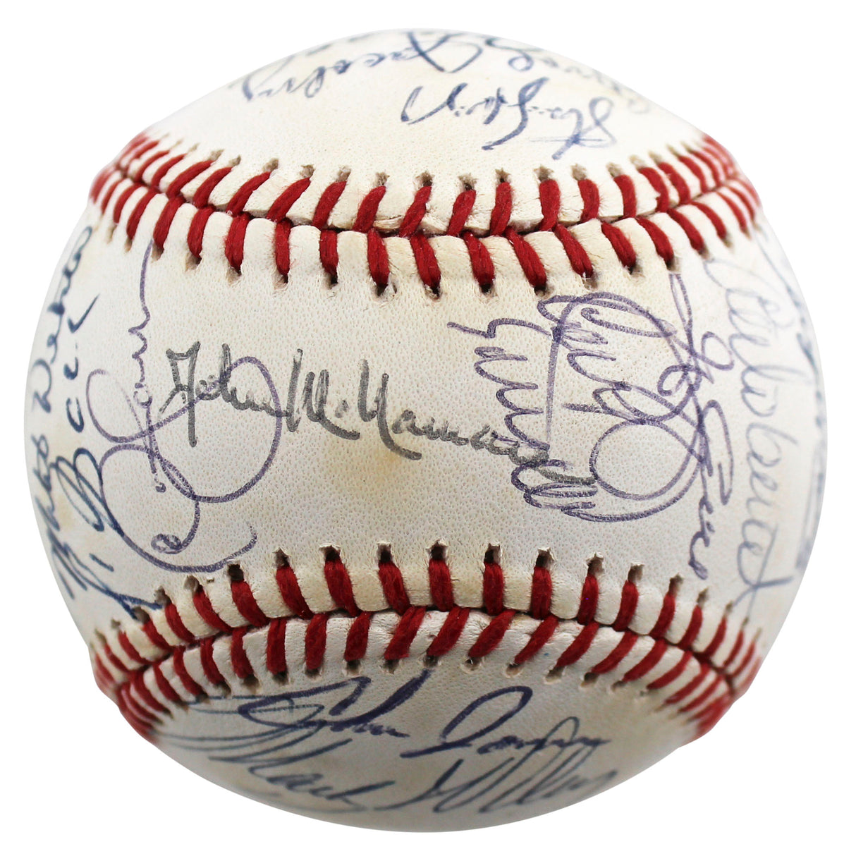1990 Indians (28) Swindell, Alomar Sr., +26 Signed Oal Baseball BAS #AC01901