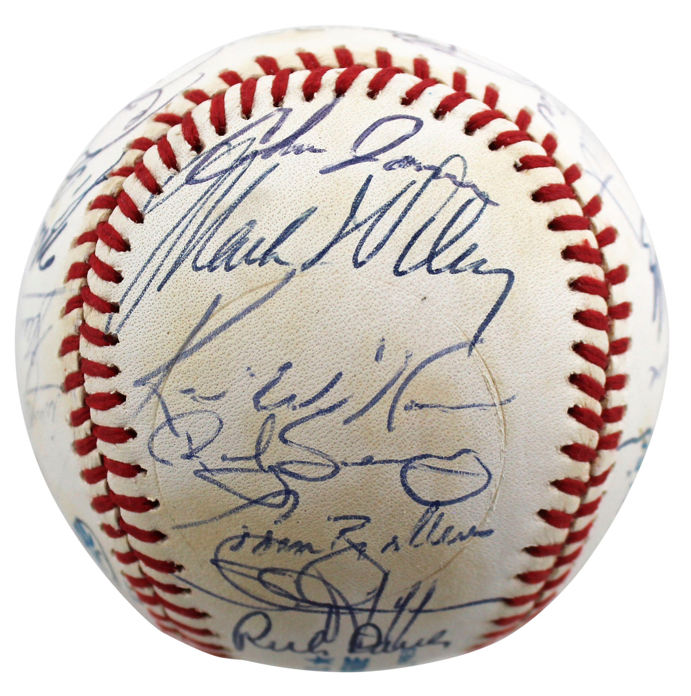 1990 Indians (28) Swindell, Alomar Sr., +26 Signed Oal Baseball BAS #AC01901