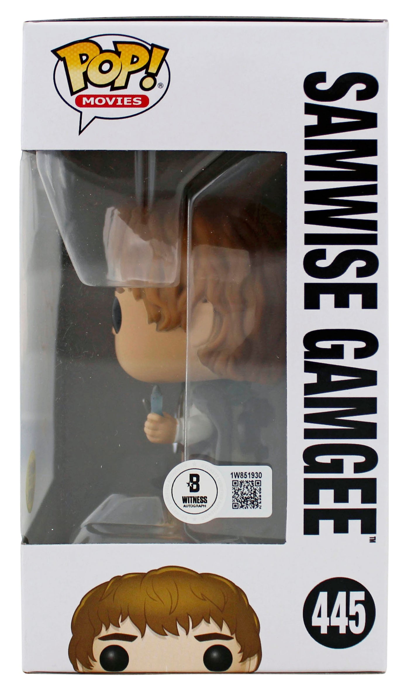 Sean Astin LOTR "Sam" Signed Funko Pop Vinyl Figure w/ White Sig BAS Witnessed