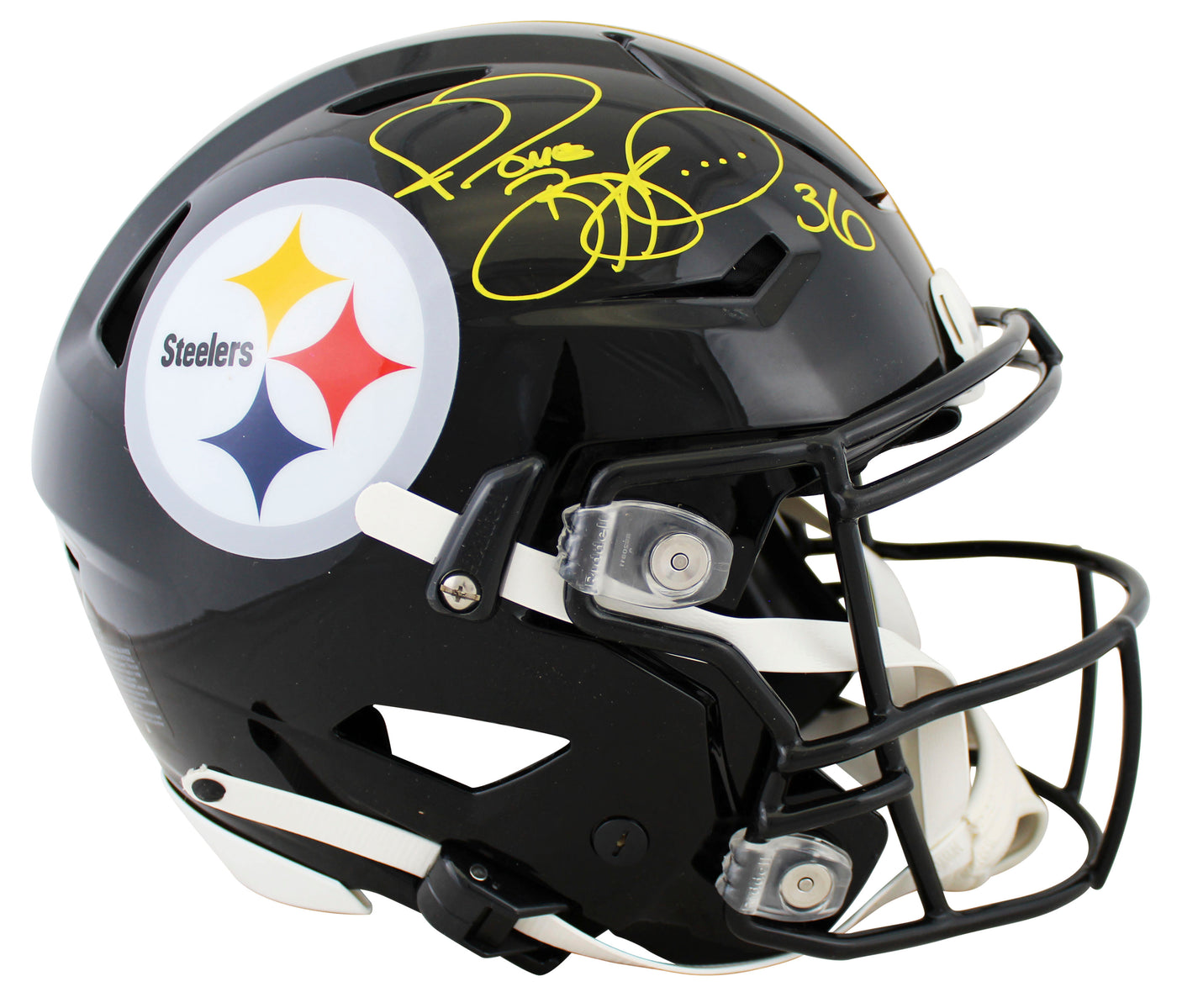 Steelers Jerome Bettis Signed Riddell Speed Flex Full Size Helmet BAS Witnessed