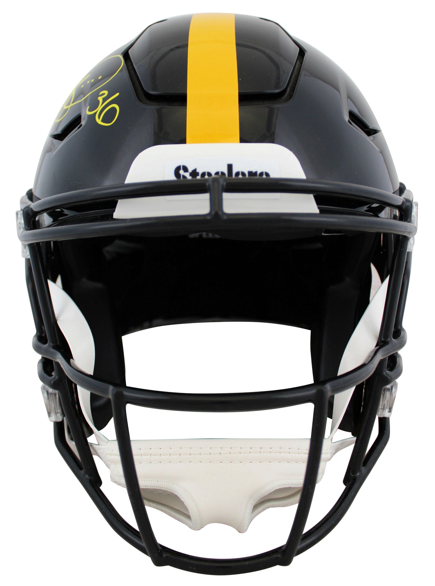 Steelers Jerome Bettis Signed Riddell Speed Flex Full Size Helmet BAS Witnessed