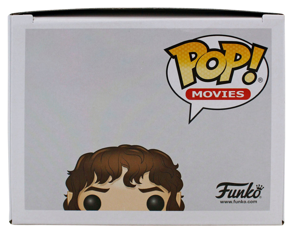 Elijah Wood LOTR "Frodo" Signed #444 Alt Funko Pop Figure w/ White Sig BAS Wit
