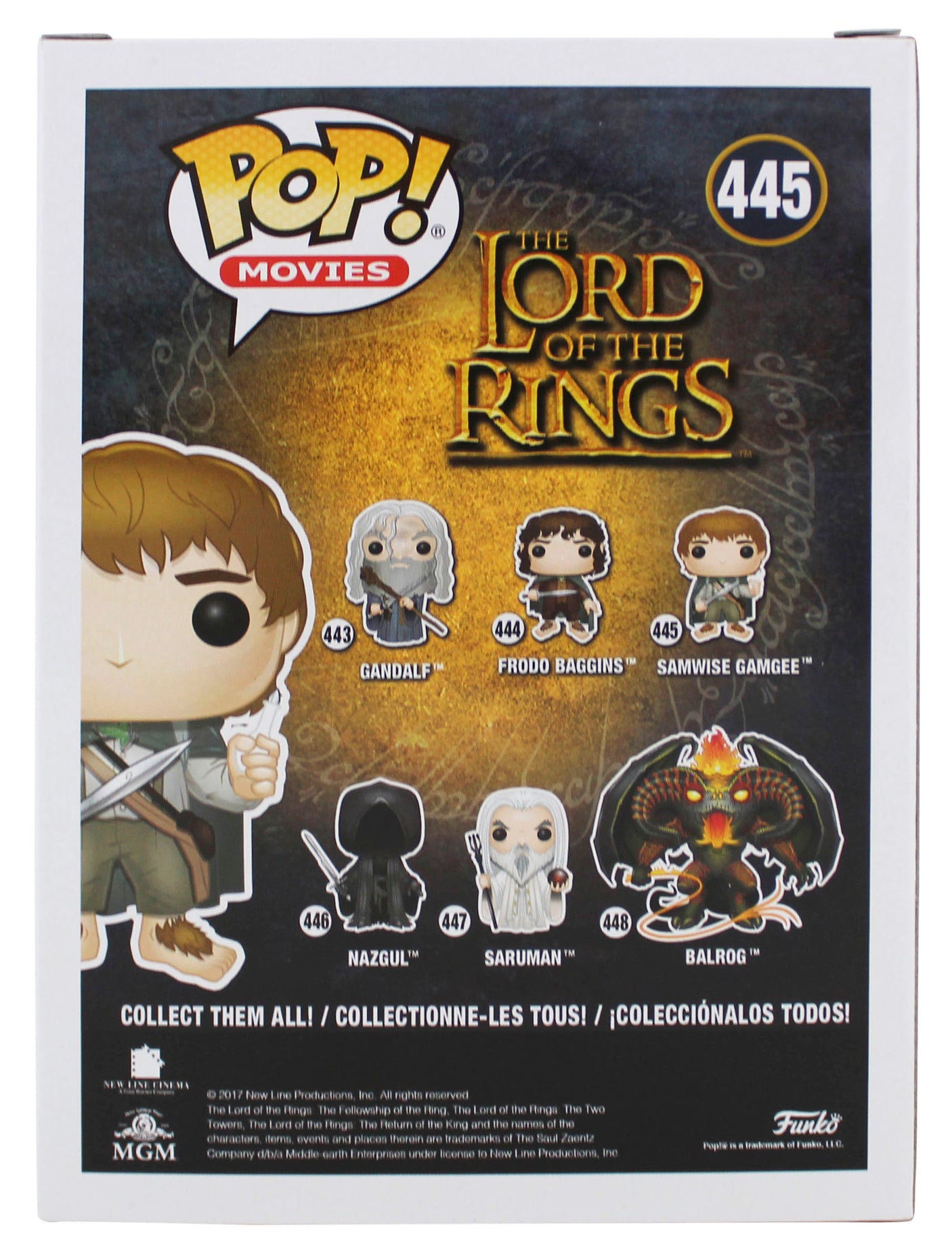 Sean Astin LOTR "Sam" Signed Funko Pop Vinyl Figure w/ Yellow Sig BAS Witnessed