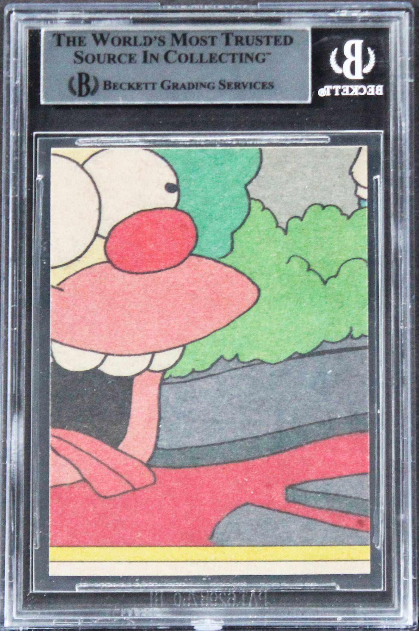 Nancy Cartwright Signed 1990 The Simpsons #2 Nancy Cartwright Card BAS Slabbed