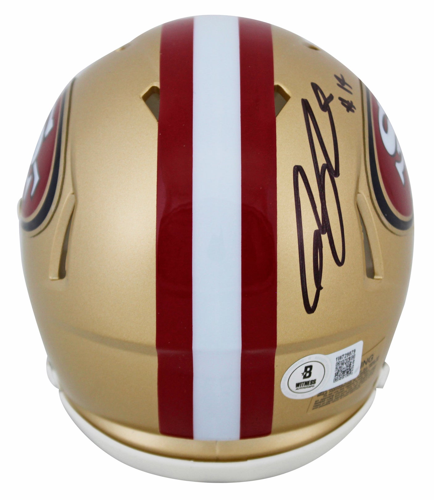 49ers Ricky Pearsall Authentic Signed Speed Mini Helmet BAS Witnessed