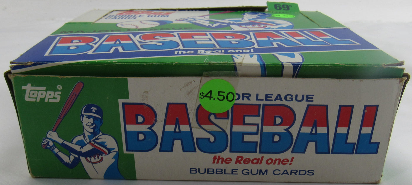 1987 Topps 24 CT Cello Pack Box. 31 Cards/Pack. Barry Bonds RC. Bo Jackson RC.