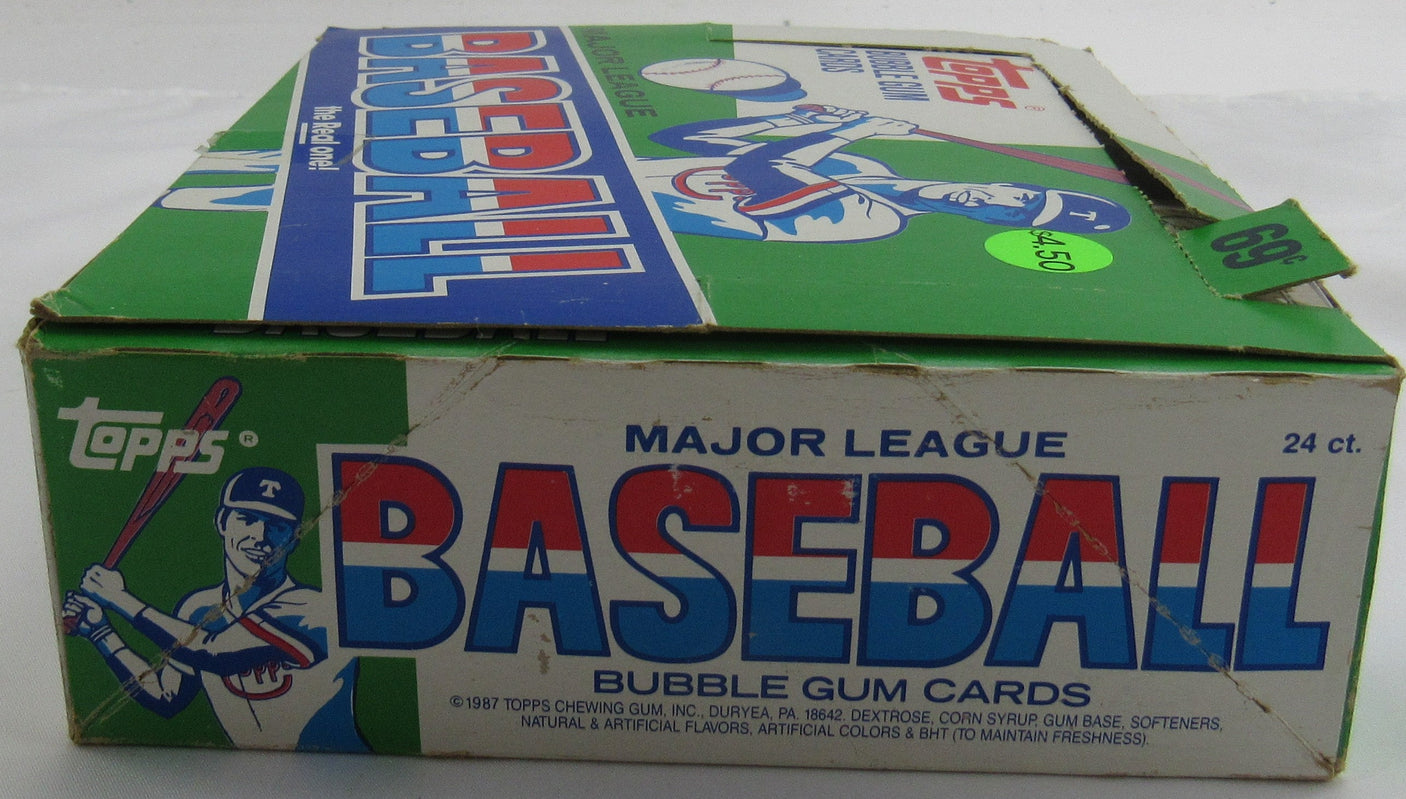 1987 Topps 24 CT Cello Pack Box. 31 Cards/Pack. Barry Bonds RC. Bo Jackson RC.