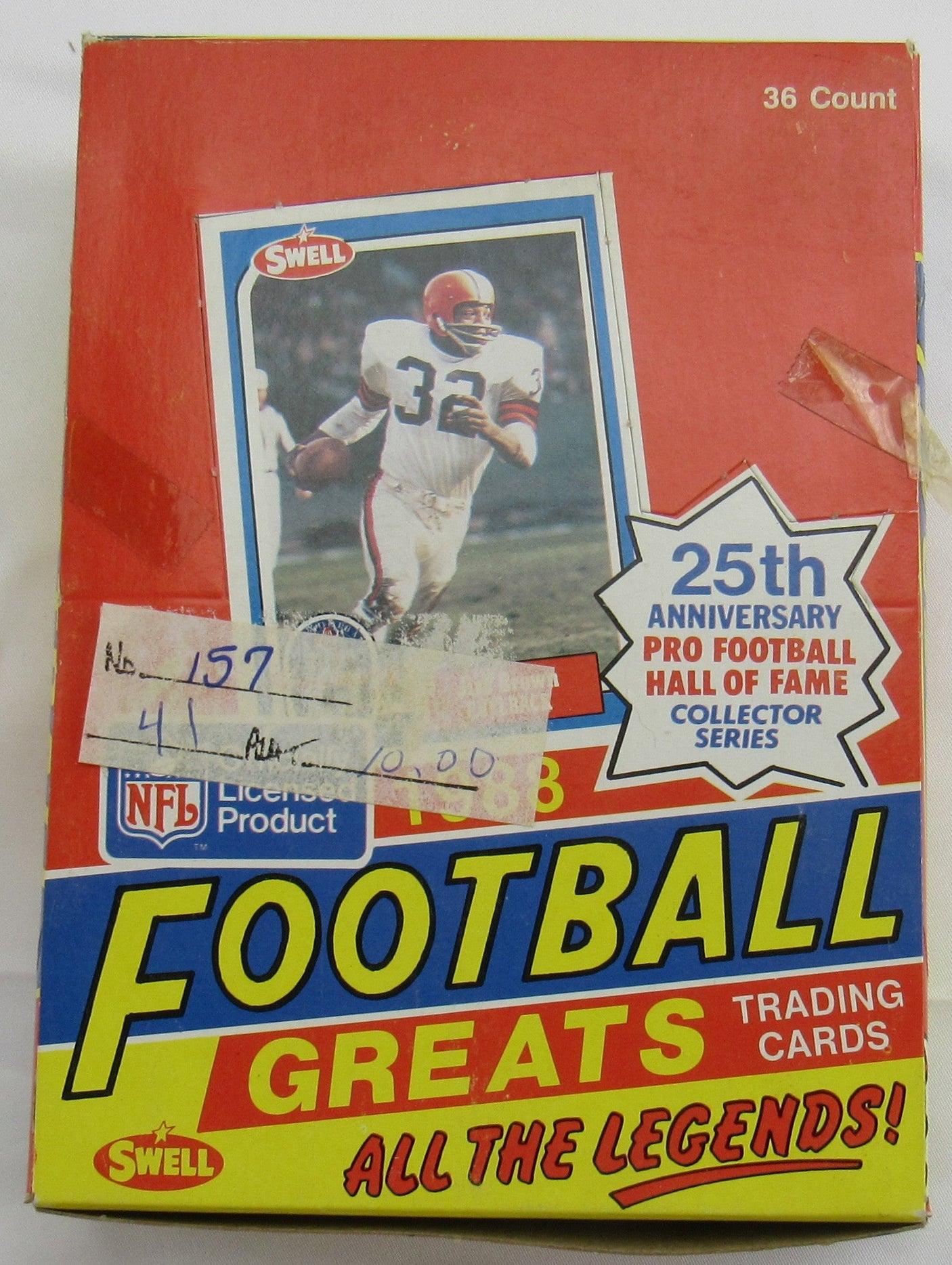 1988 Fleer Football Wax Box 36 Factory Sealed Packs Gem Mint Bo Jackson Rookie