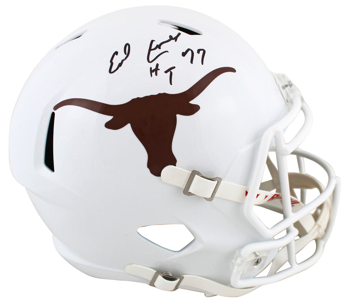 Earl Campbell Autographed/Inscribed "HT 77" Texas Longhorns Speed Full Size Helmet Beckett Witnessed