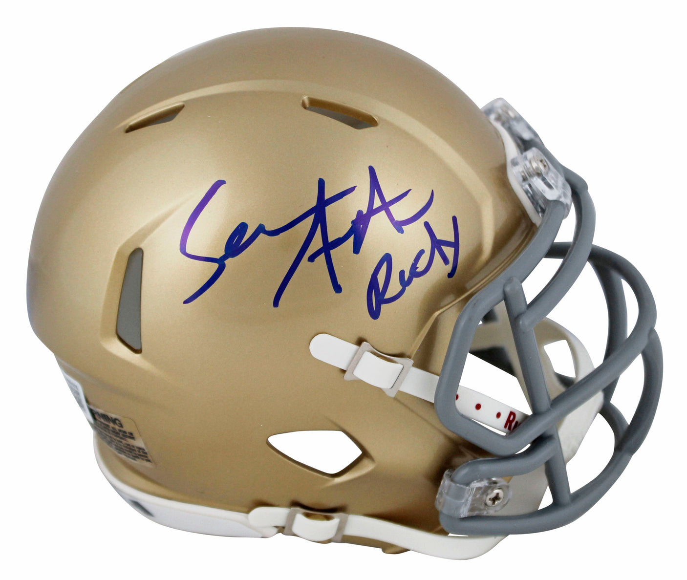 Notre Dame Sean Astin "Rudy" Authentic Signed Speed Mini Helmet BAS Witnessed