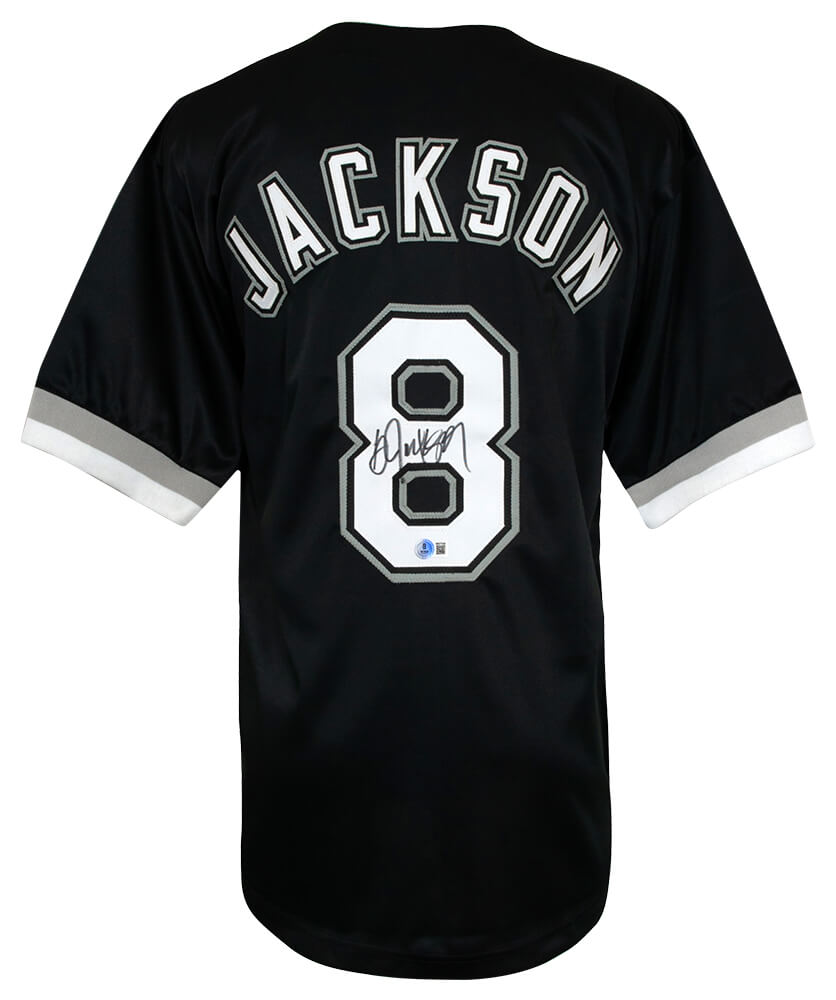 Bo Jackson Signed Black Custom Baseball Jersey - (Beckett)