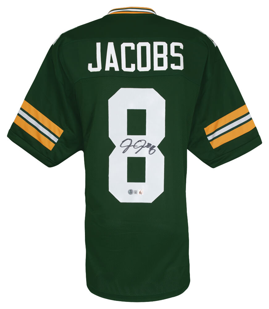 Josh Jacobs Signed Green Custom Football Jersey - (Beckett)