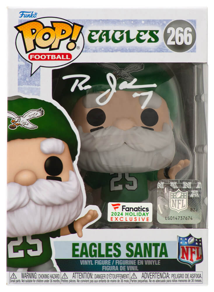 Ron Jaworski Signed Philadelphia Eagles SANTA Funko Pop Doll #266