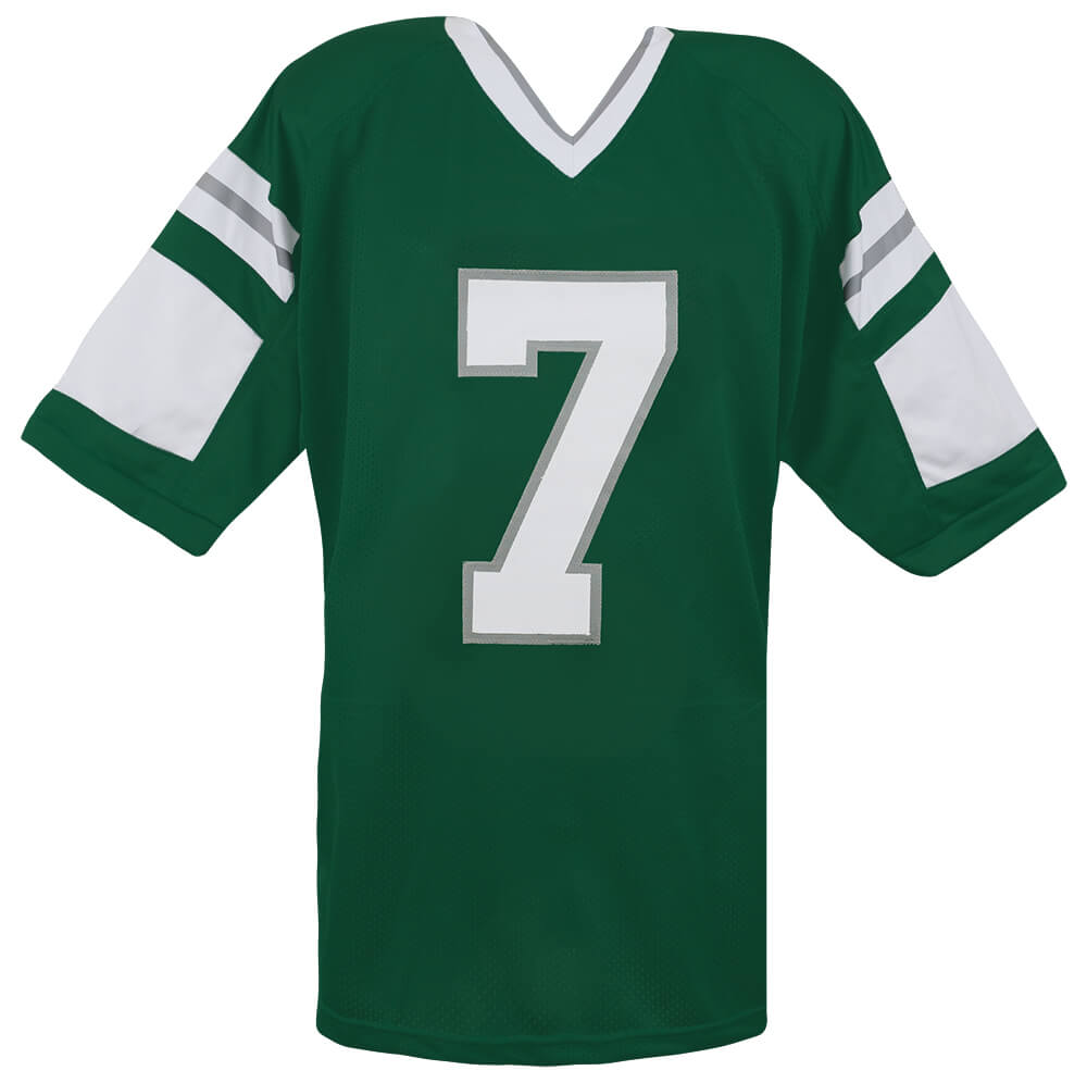Ron Jaworski Signed Green Throwback Custom Football Jersey w/Jaws