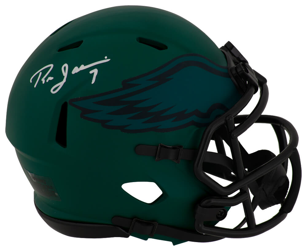 Ron Jaworski Signed Philadelphia Eagles RAVE Riddell Speed Mini Helmet
