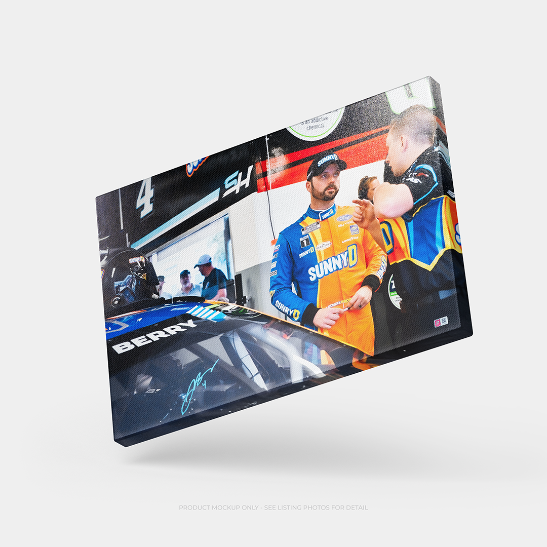 Josh Berry Autographed 2024 Daytona 500 Gallery Canvas 20x30 (Sunny D)