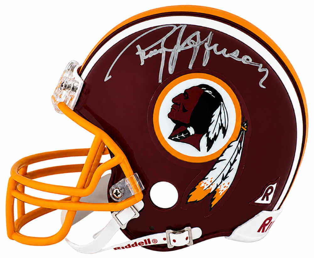 Roy Jefferson Signed Washington Throwback Riddell (VSR4) Mini Helmet