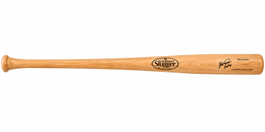 Fergie Jenkins Signed Louisville Slugger Pro Stock Blonde Baseball Bat w/HOF'91