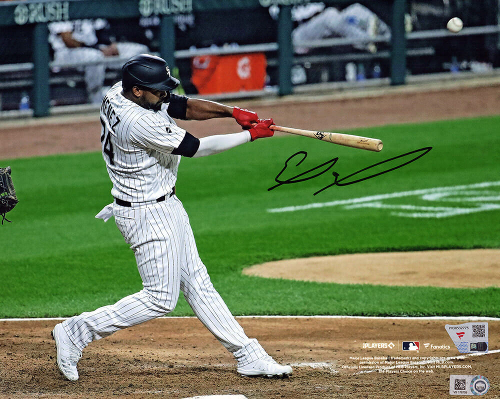 Eloy Jimenez Signed Chicago White Sox Hitting 8x10 Photo - (Fanatics)