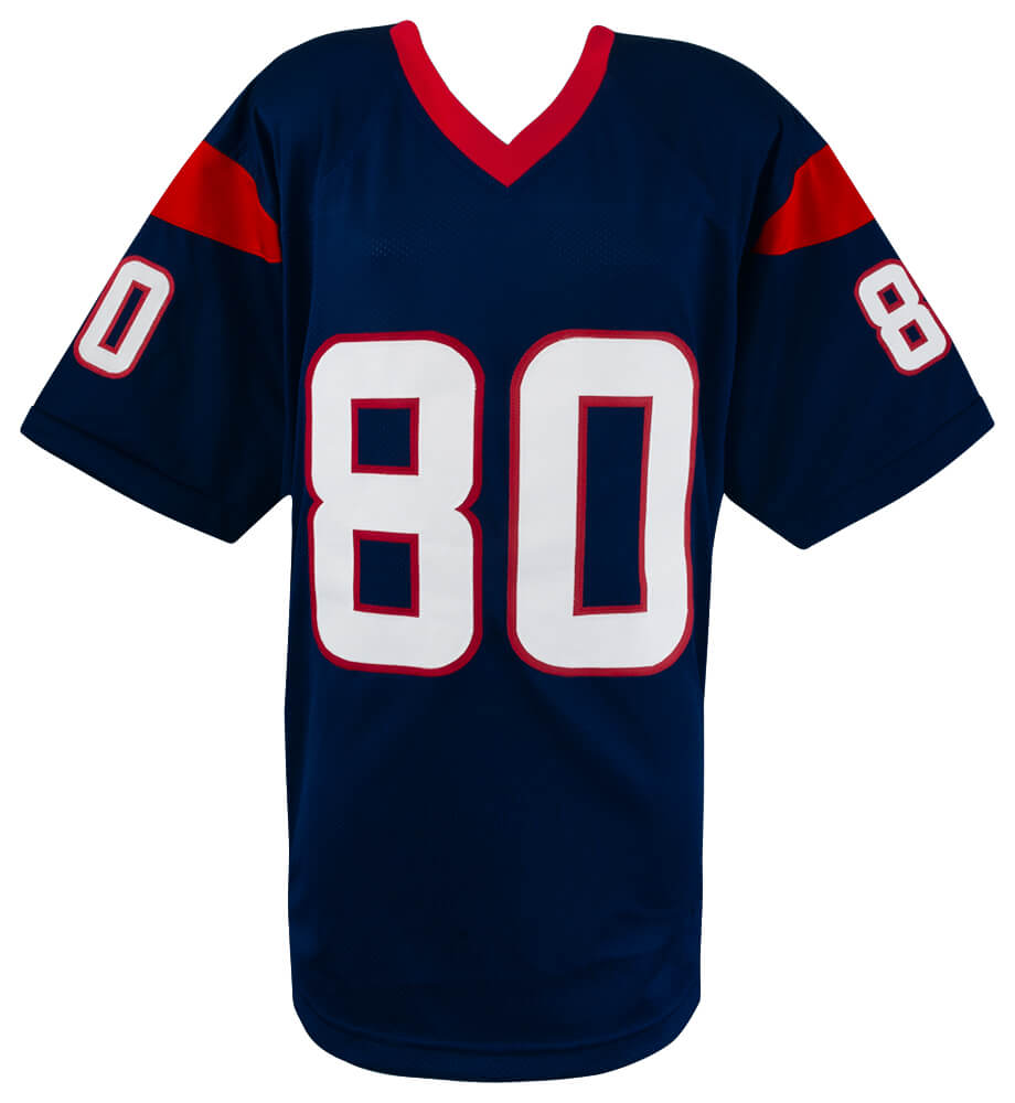 Andre Johnson Signed Navy Custom Football Jersey