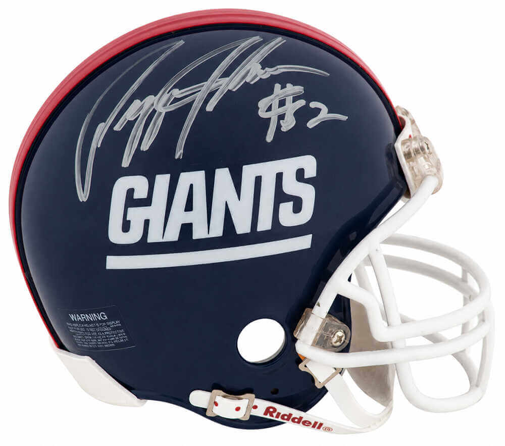 Pepper Johnson Signed New York Giants Throwback Riddell (VSR4) Mini Helmet