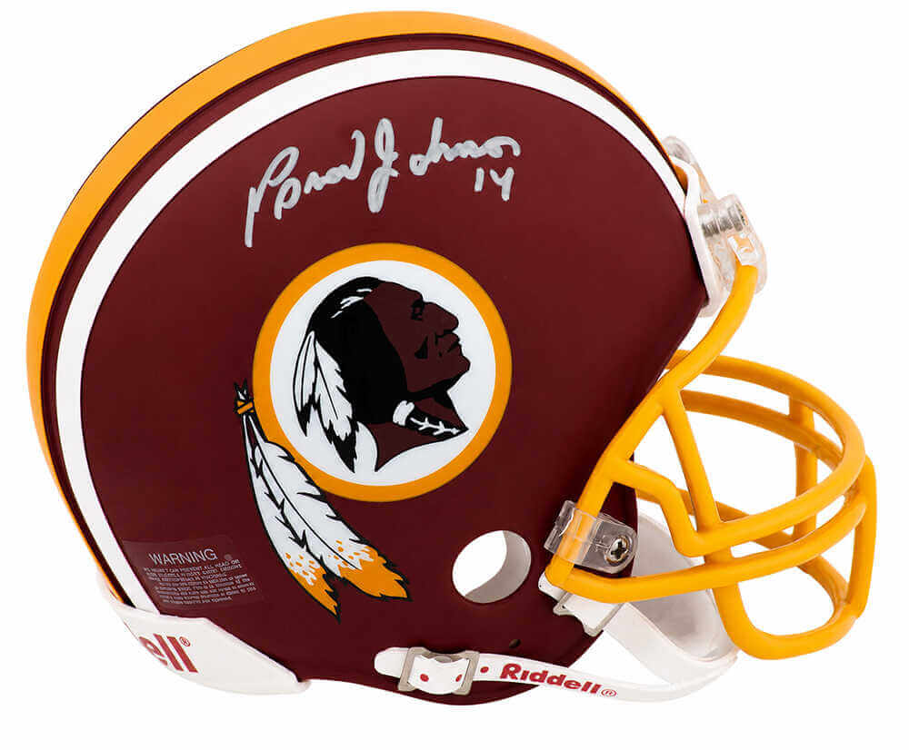 Brad Johnson Signed Washington Throwback Riddell (VSR4) Mini Helmet