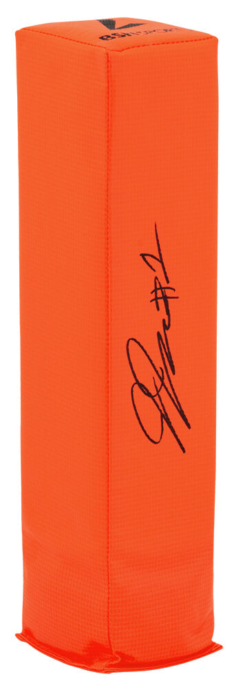Jaylon Johnson Signed BSN Orange Endzone Football Pylon