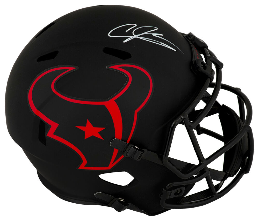 Andre Johnson Signed Houston Texans ECLIPSE Riddell Full Size Speed Replica Helmet