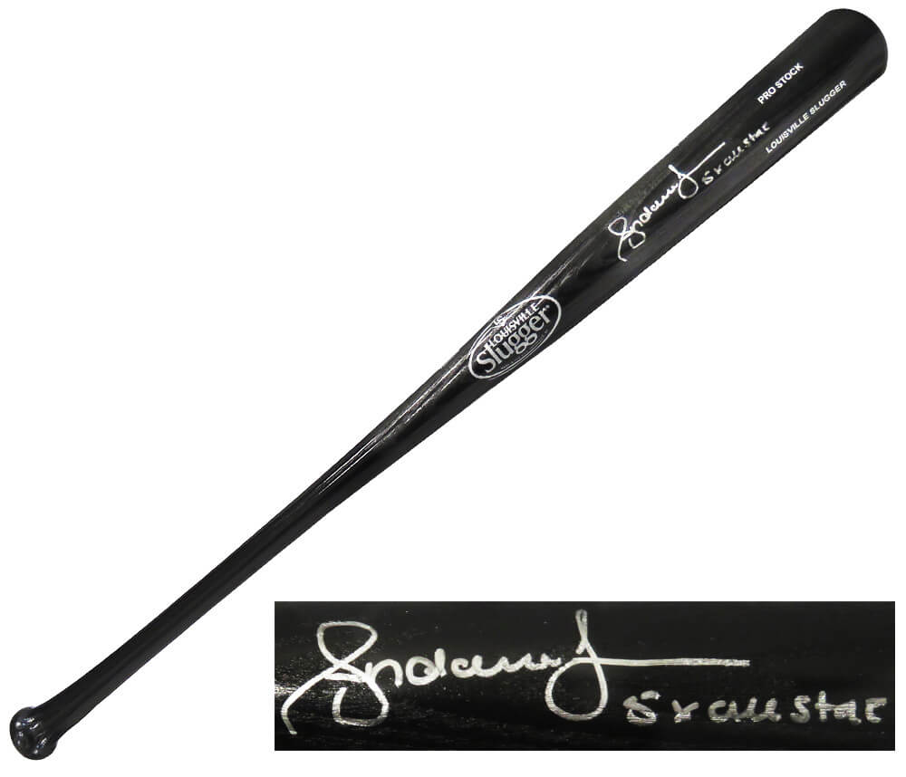 Andruw Jones Signed Louisville Slugger Black Baseball Bat w/5x All Star