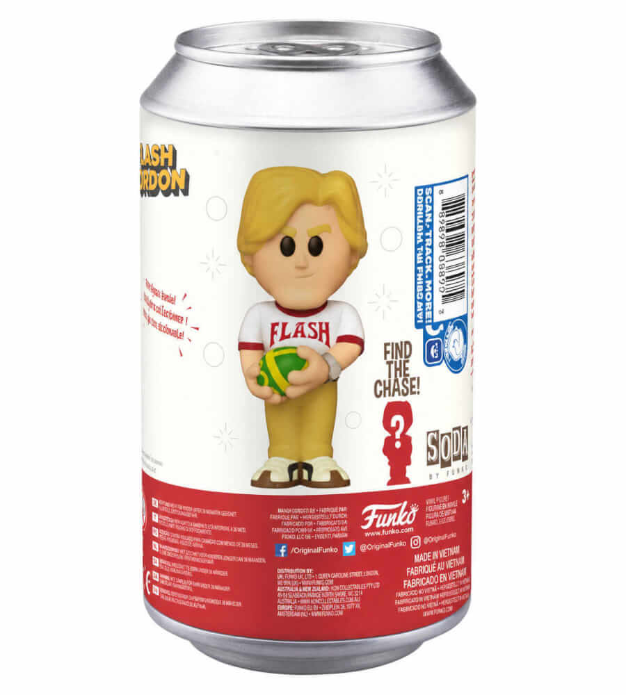 Sam J. Jones Signed Flash Gordon Soda Can Funko Vinyl Figure w/Flash