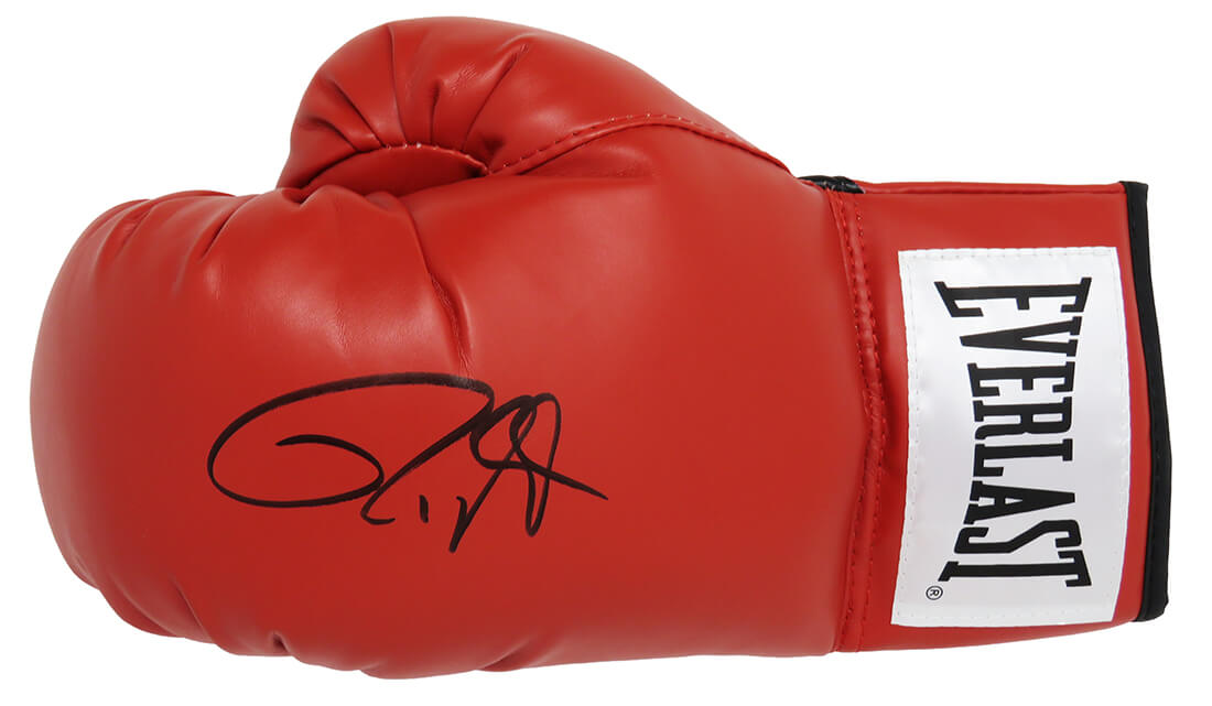 Roy Jones Jr Signed Everlast Red Boxing Glove