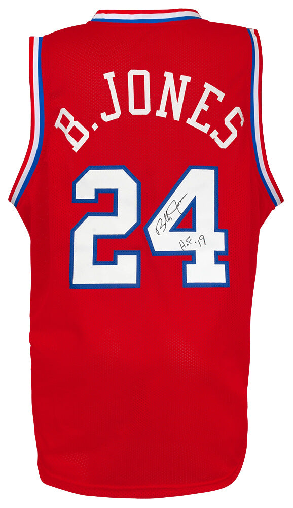 Bobby Jones Signed Red Custom Basketball Jersey w/HOF'19