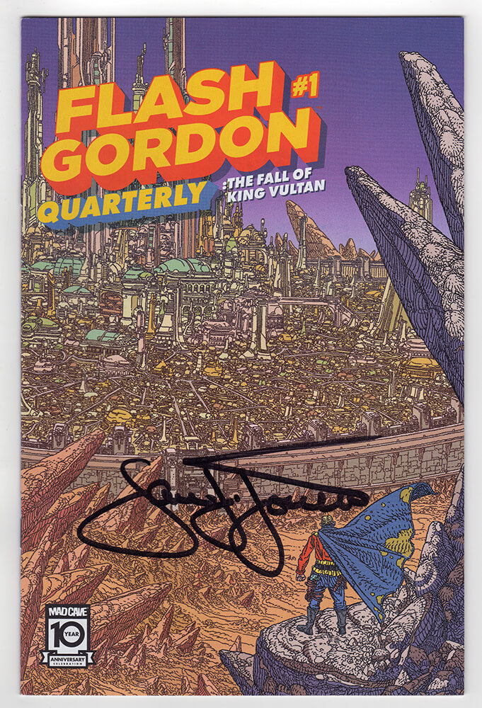 Sam J. Jones Signed Flash Gordon #1 Quarterly 'The Fall Of King Vultan' Mad Cave 10th Anniversary Comic Book
