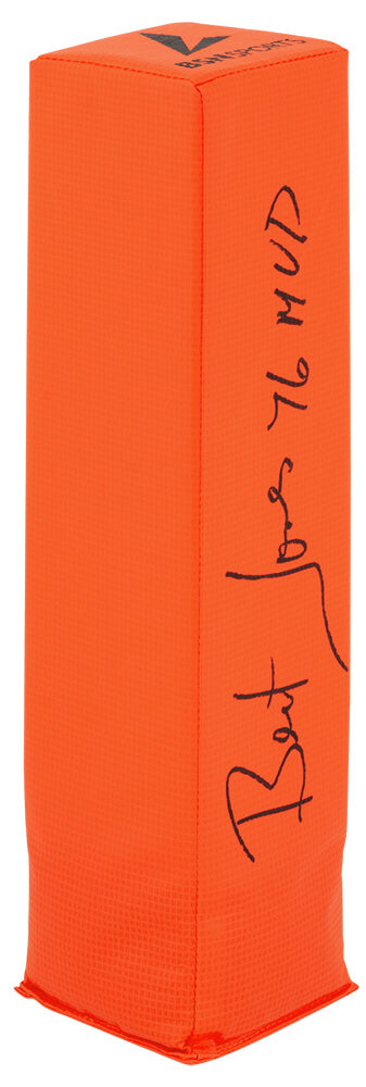 Bert Jones Signed Orange Football Endzone Pylon w/76 MVP