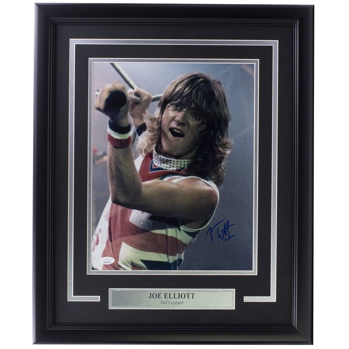 Joe Elliott Signed Framed 11x14 Young Def Leppard Photo JSA ITP - Sports Integrity
