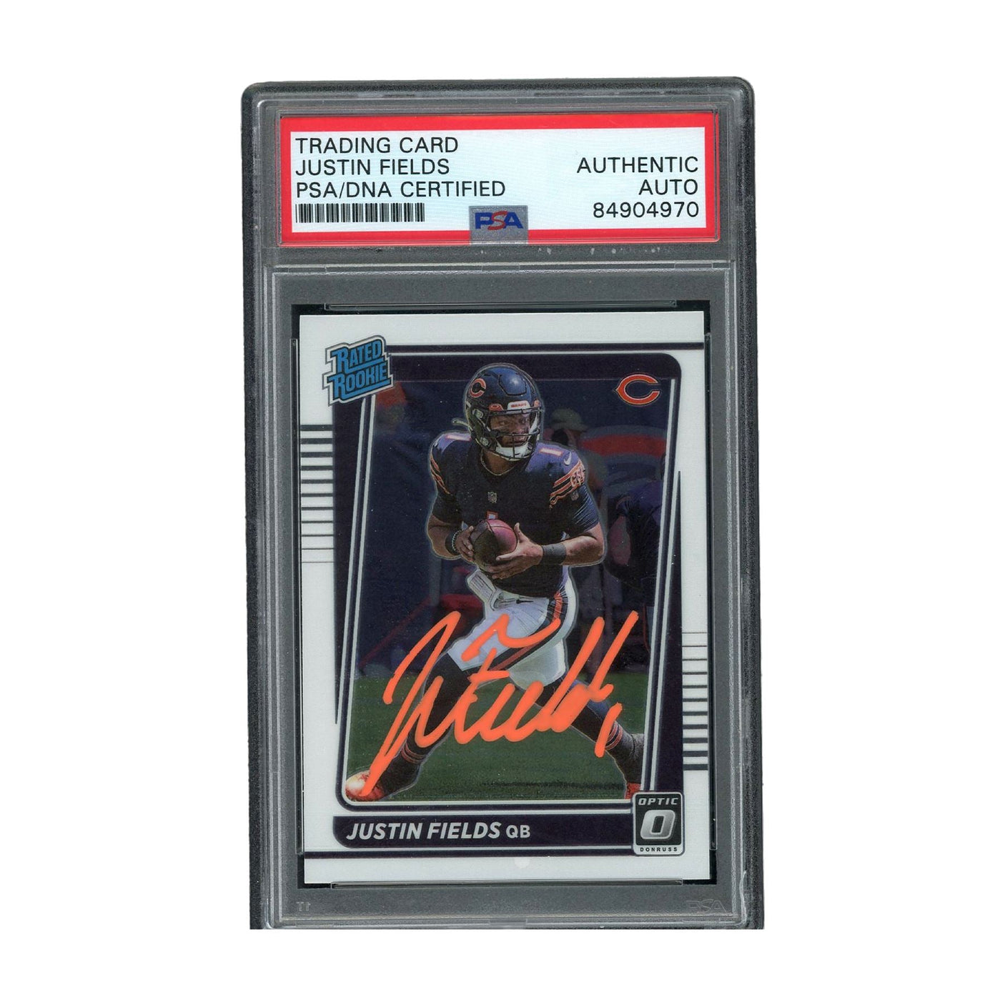 Justin Fields Signed Authentic PSA/DNA Auto Panini Donruss Optic NFL RC