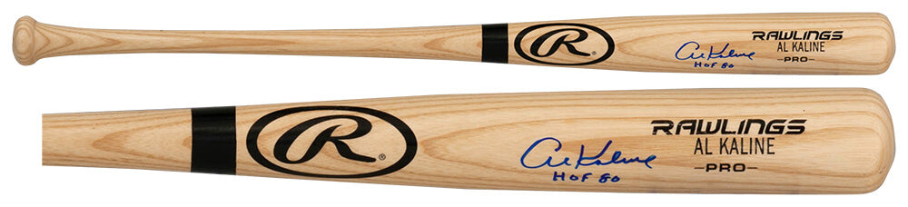 Al Kaline Signed Rawlings Blonde Baseball Bat w/HOF'80 - (PSA)