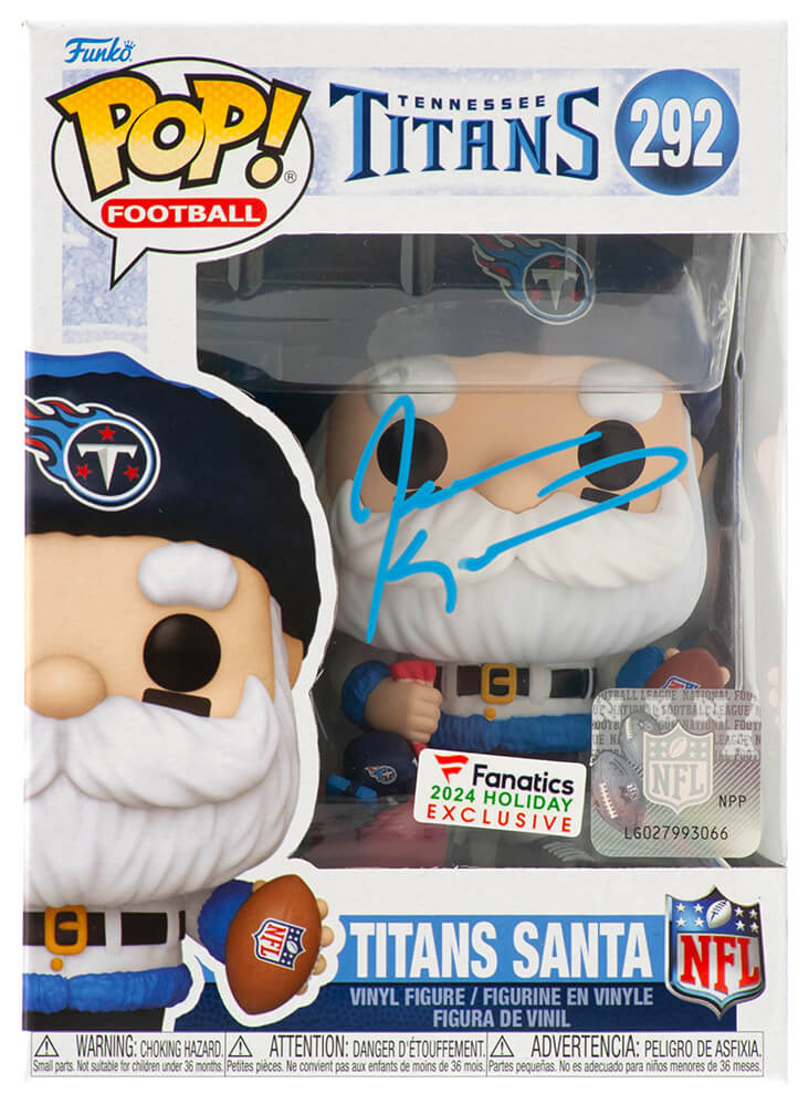 Jevon Kearse Signed Tennessee Titans SANTA Funko Pop Doll #292