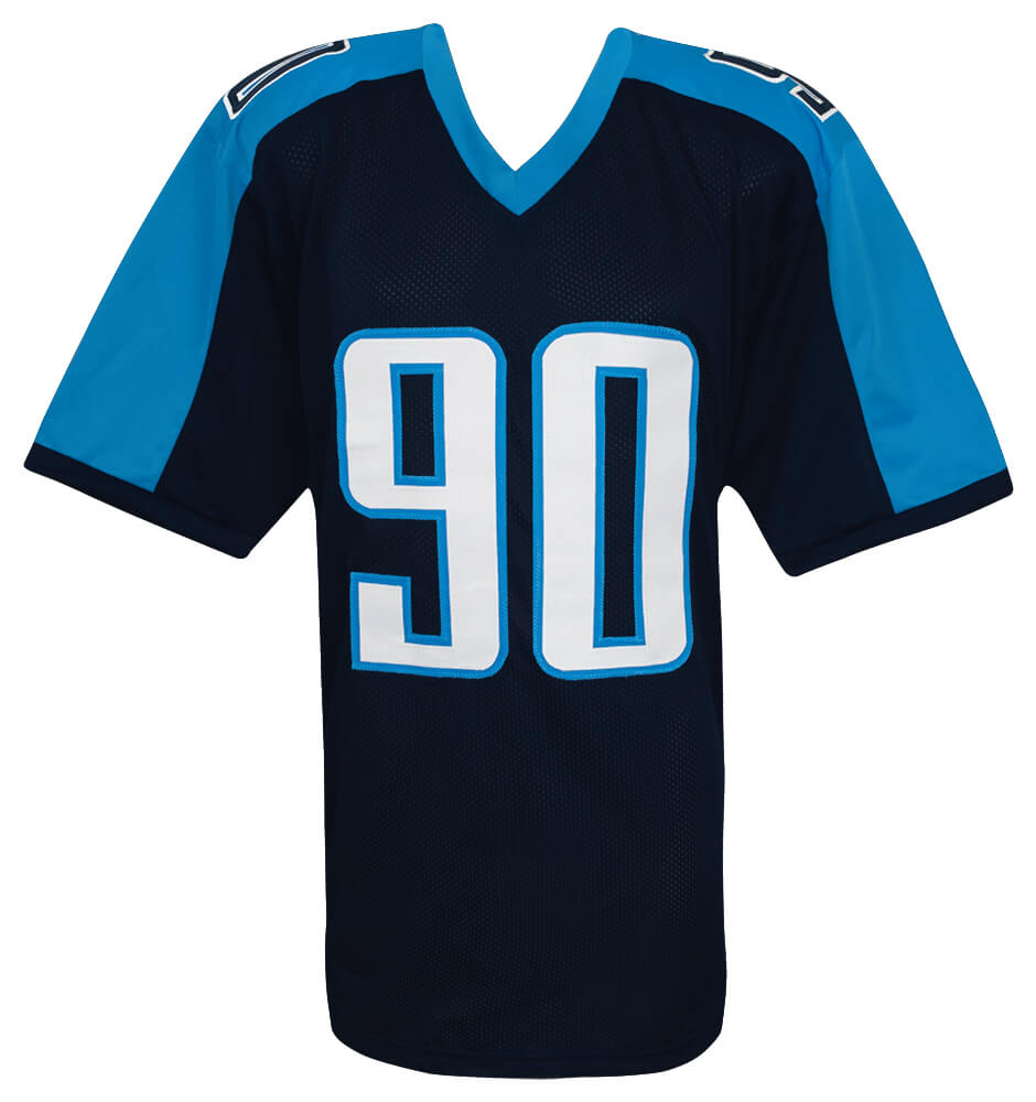Jevon Kearse Signed Blue Throwback Custom Football Jersey
