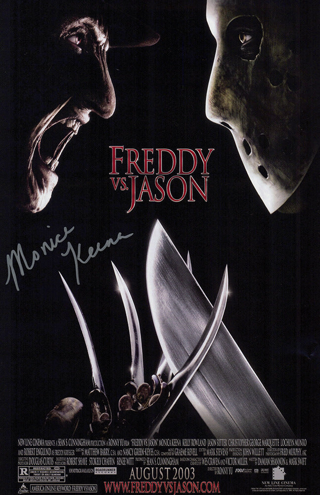 Monica Keena Signed Freddy vs. Jason 11x17 Movie Poster