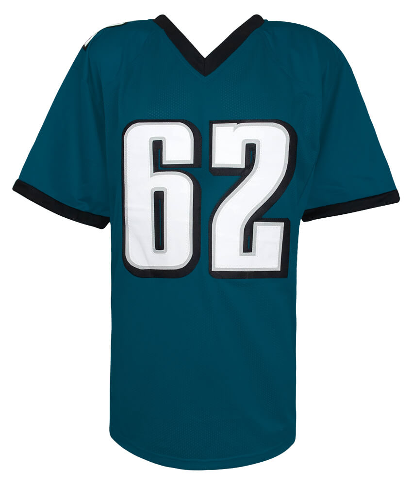 Jason Kelce Signed Green Custom Football Jersey - (PSA)