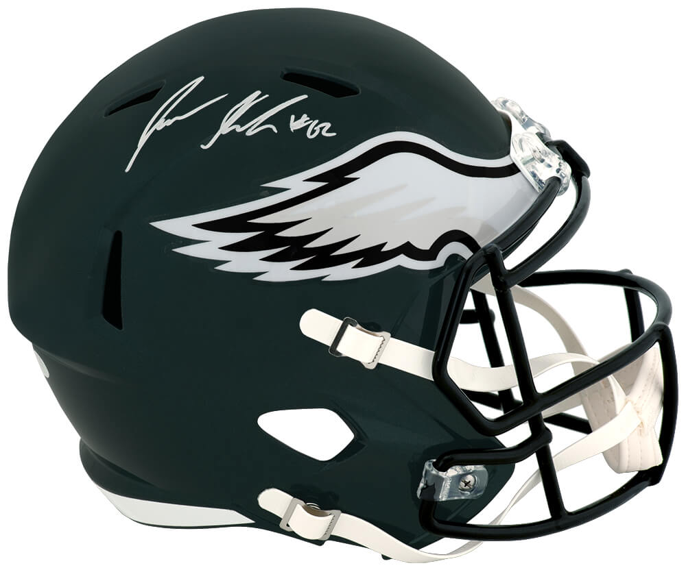 Jason Kelce Signed Philadelphia Eagles Riddell Full Size Speed Replica Helmet - (PSA)