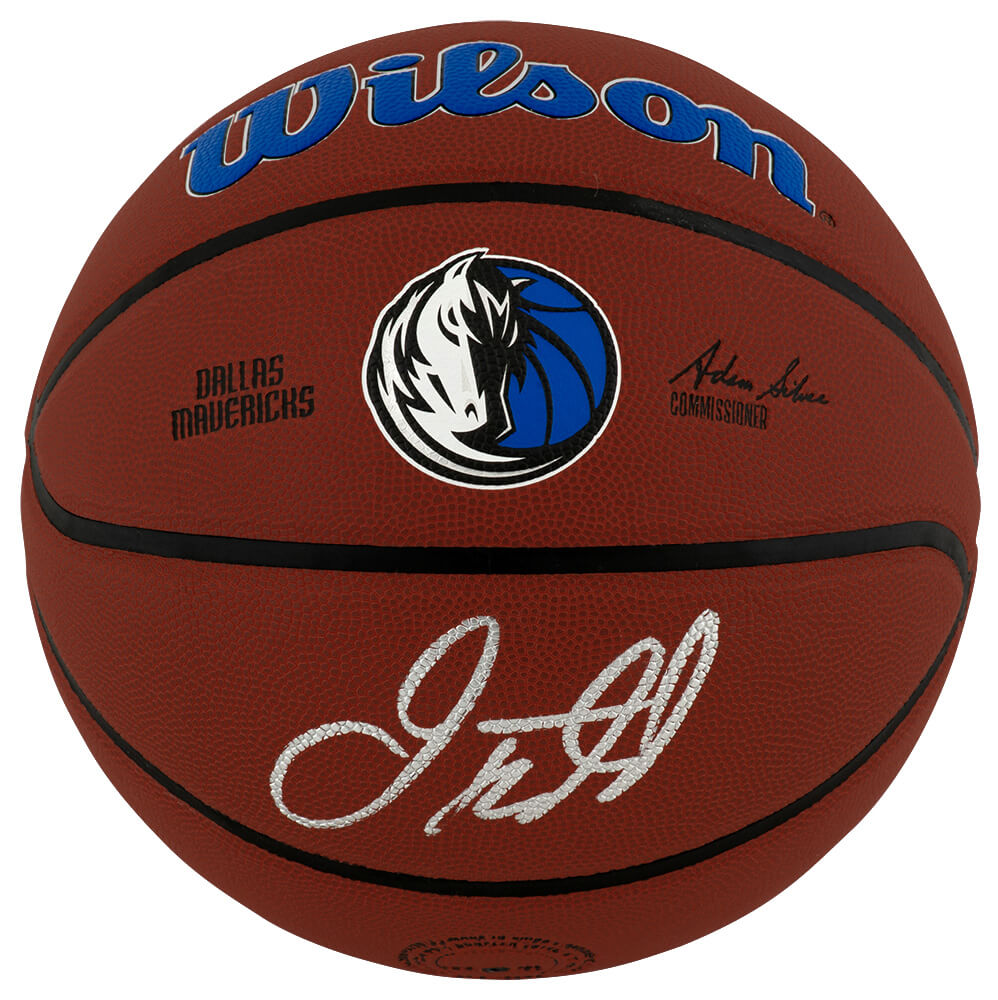 Jason Kidd Signed Dallas Mavericks Logo Wilson NBA Basketball