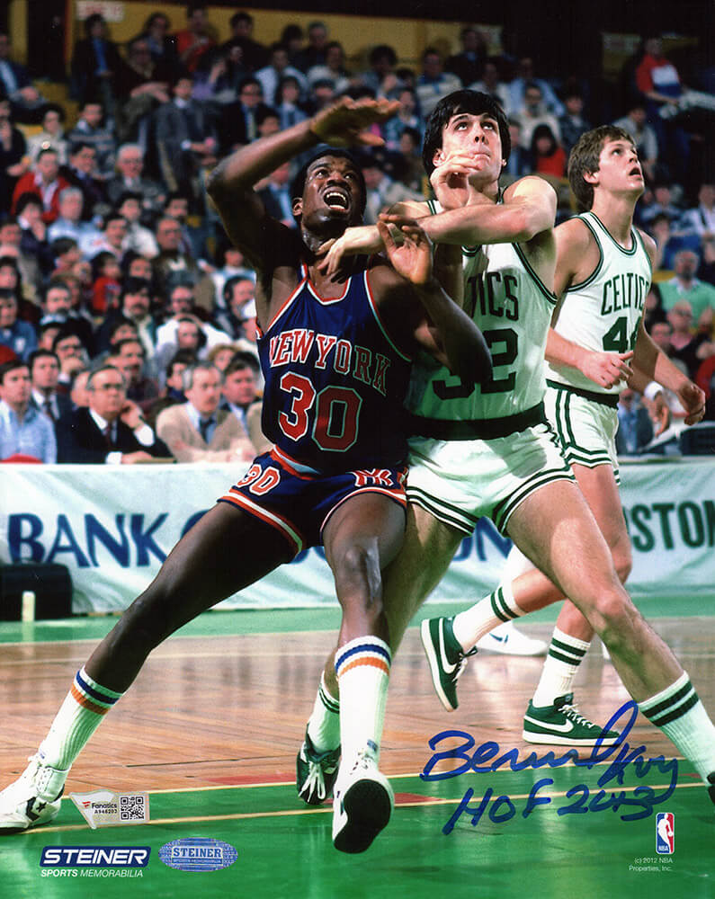 Bernard King Signed New York Knicks vs Celtics Action 8x10 Photo w/HOF 2013 - (Fanatics)