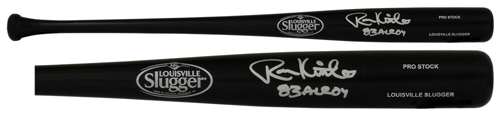 Ron Kittle Signed Louisville Slugger Pro Stock Black Baseball Bat w/83 AL ROY