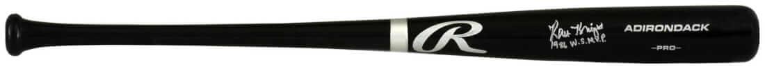 Ray Knight Signed Rawlings Pro Black Baseball Bat w/1986 WS MVP