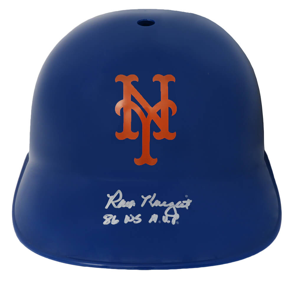 Ray Knight Signed New York Mets Replica Souvenir Batting Helmet w/86 WS MVP