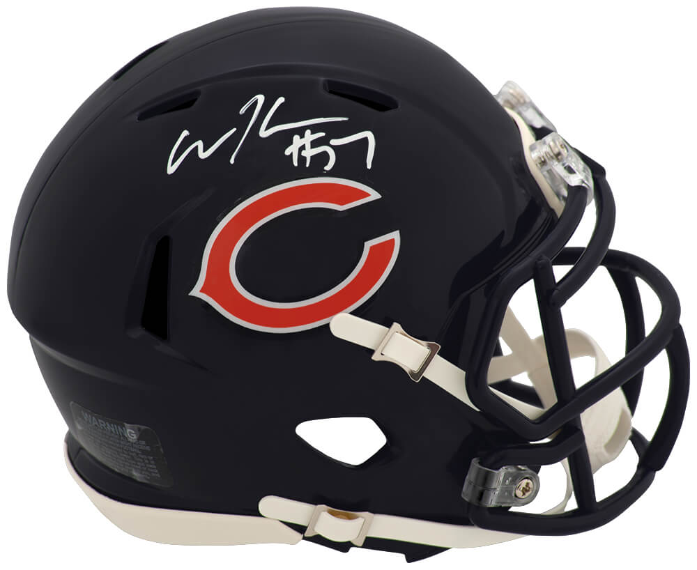 Olin Kreutz Signed Chicago Bears Riddell Speed Mini Helmet