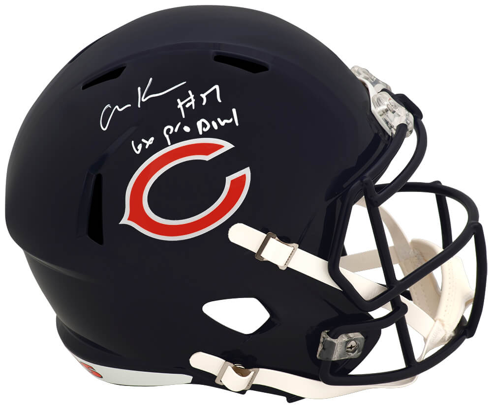 Olin Kreutz Signed Chicago Bears Riddell Full Size Speed Replica Helmet w/6x Pro Bowl