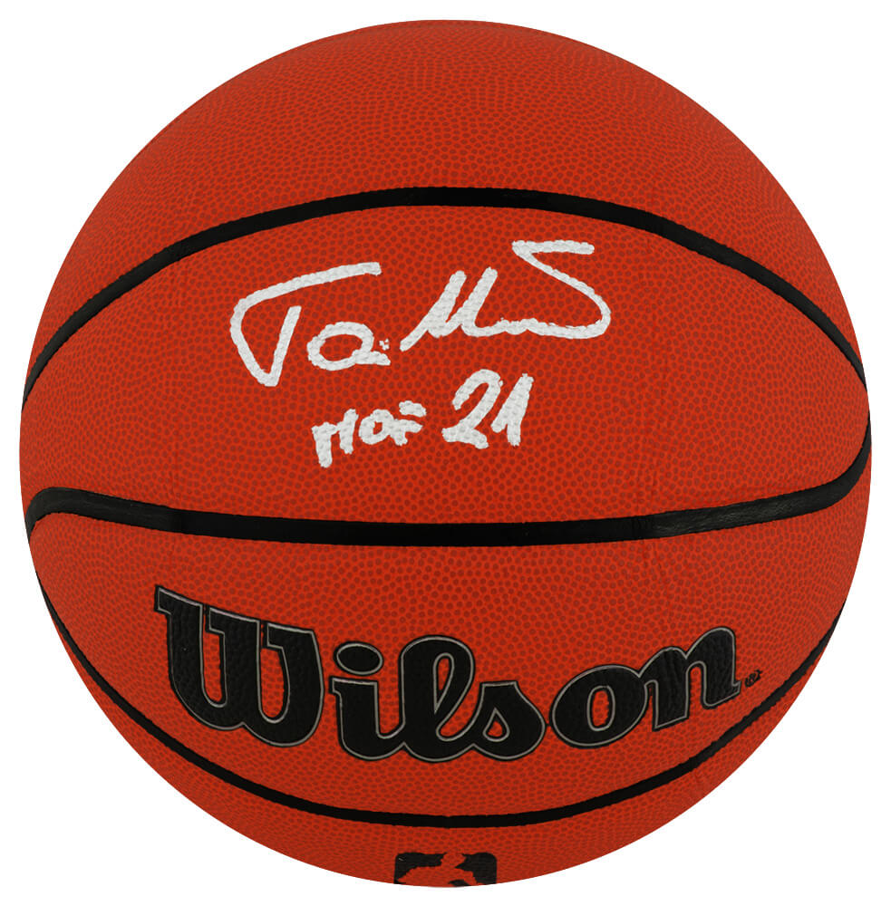 Toni Kukoc Signed Wilson I/O NBA Basketball w/HOF'21